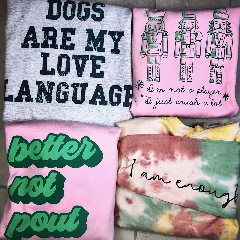 New! Crewneck sweaters!